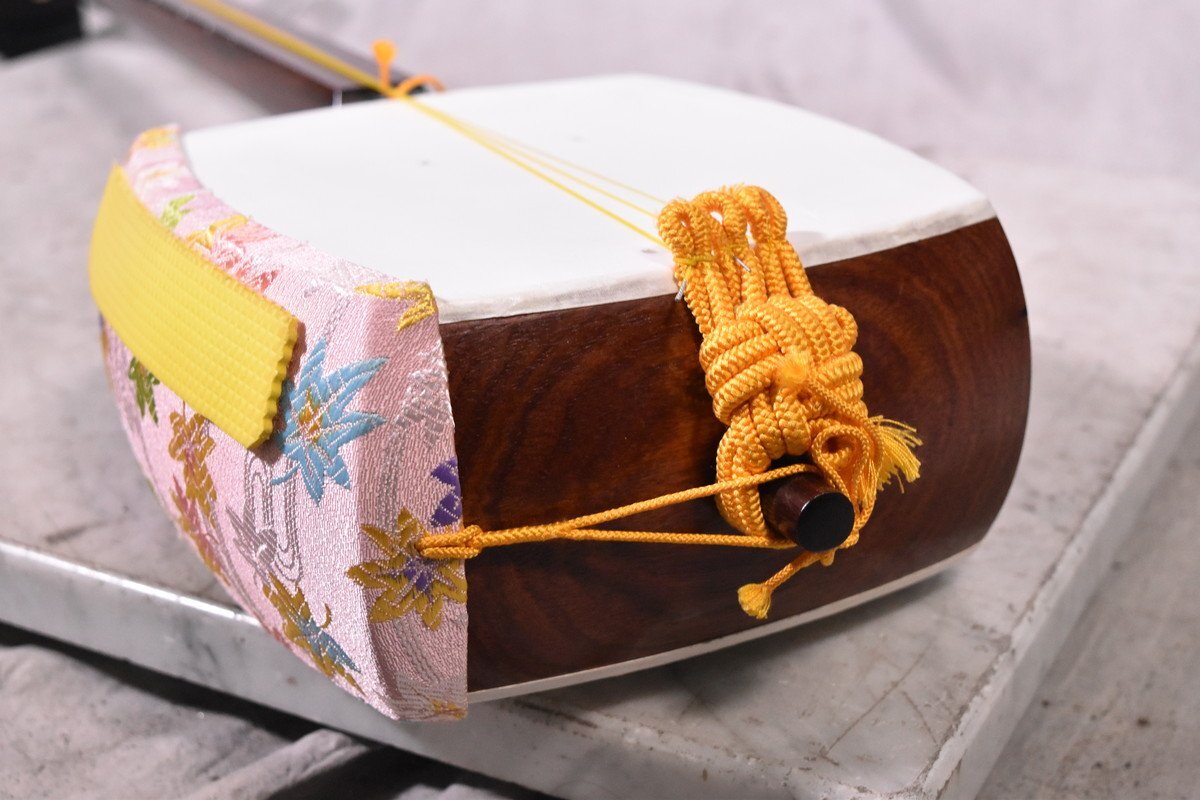 【C】三味線 中棹 東さわり 紅木 3154017_画像7