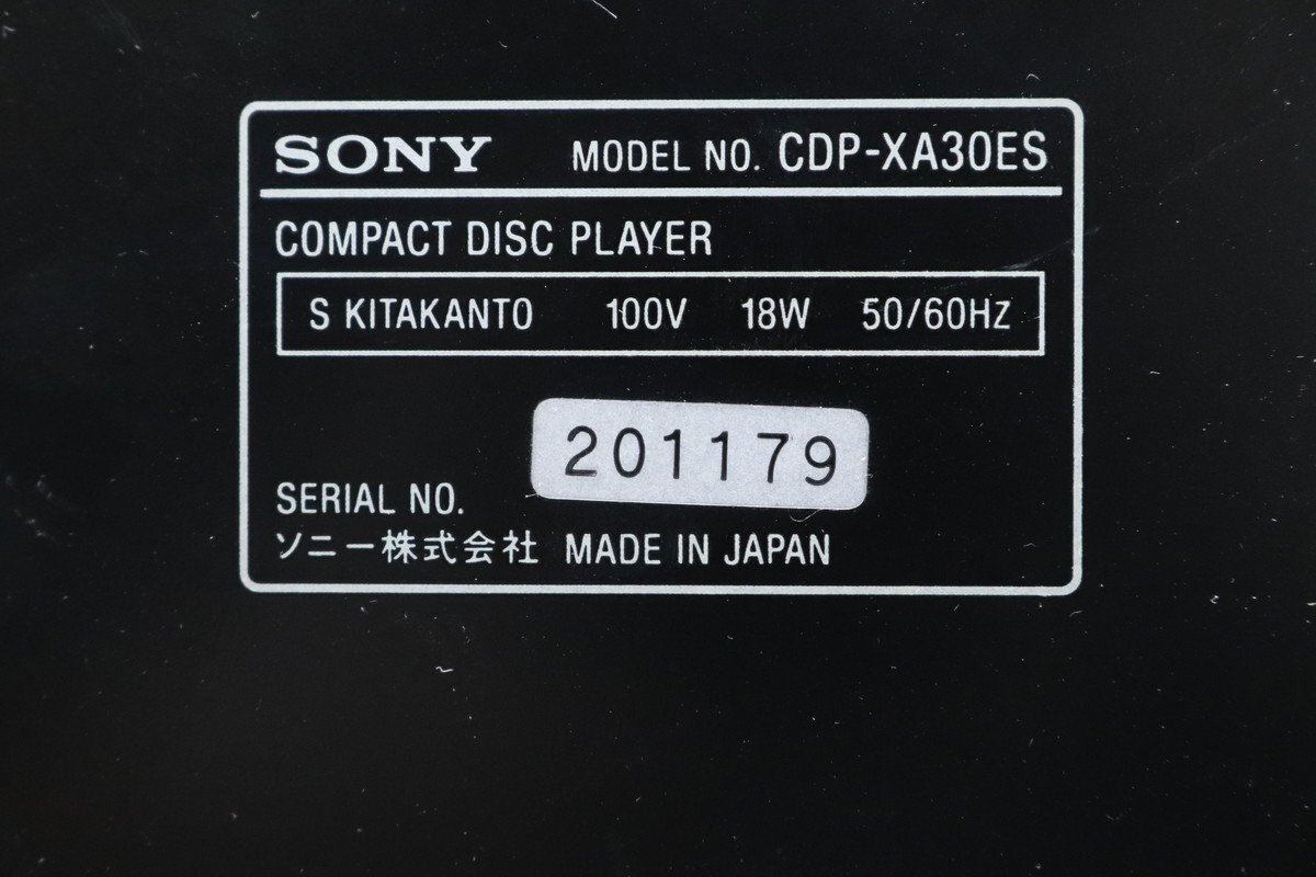 [C]SONY CDP-XA30ES CD плеер Sony 3160216