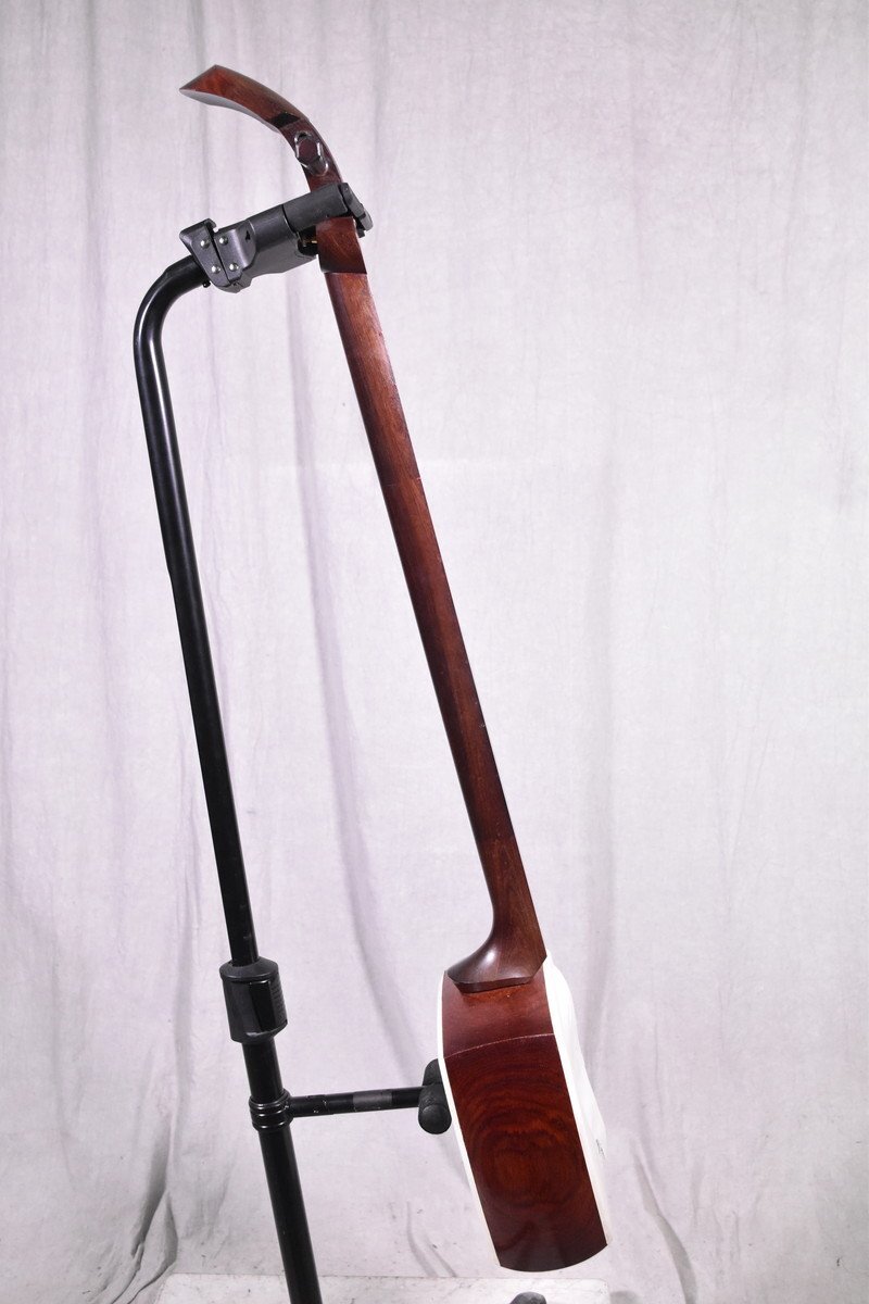 【J】三味線 中棹 東さわり 二枚溝 金細 紅木 子持ち綾杉 3154047_画像2