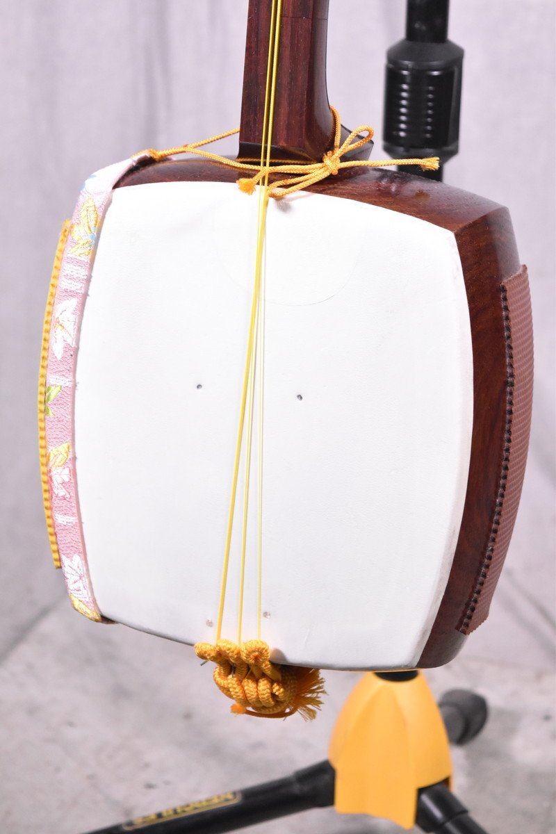 【C】三味線 中棹 東さわり 紅木 3154017_画像1