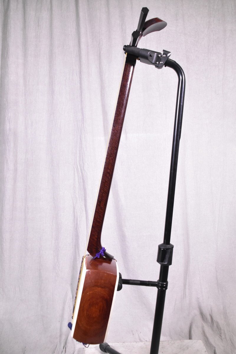 【J】三味線 中棹 東さわり 二枚溝 金細 虎トチ 紅木 子持ち綾杉 3154042_画像3