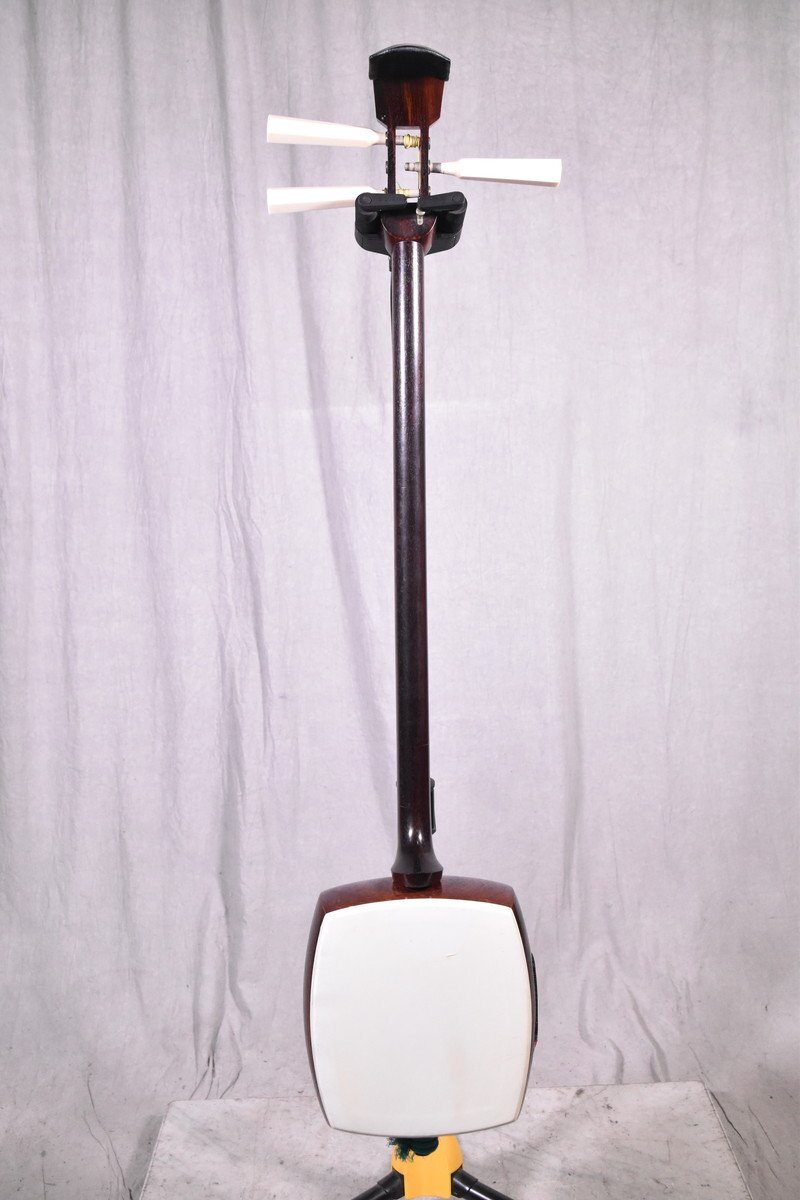 【J】三味線 中棹 東さわり 紅木 3154037_画像4