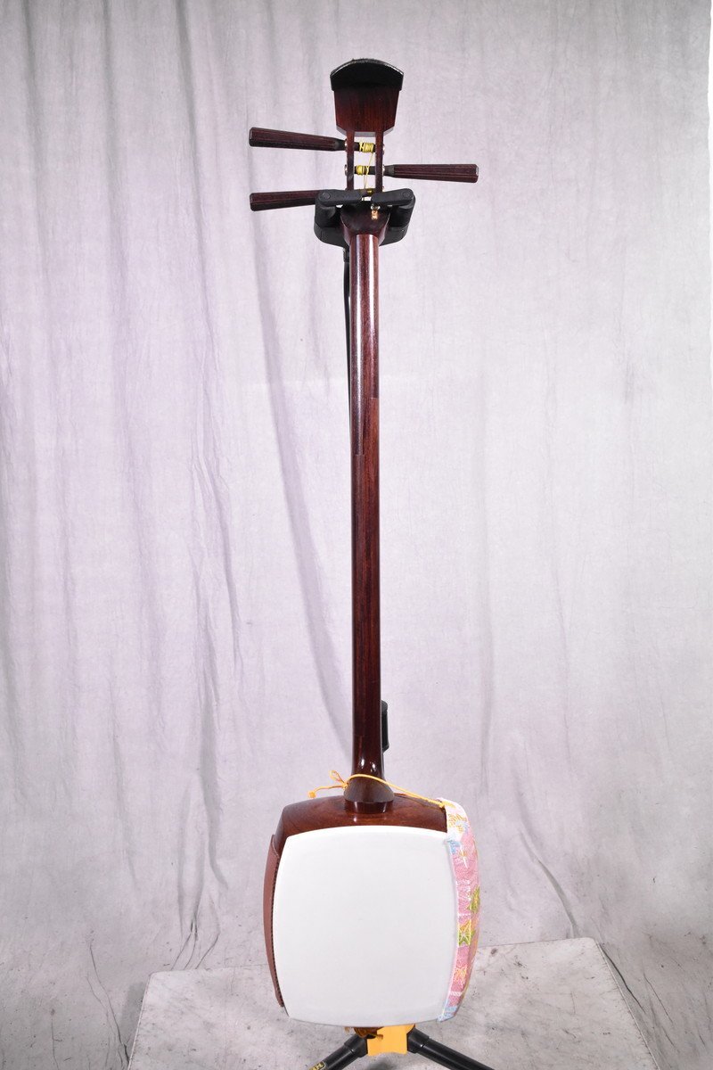 【C】三味線 中棹 東さわり 紅木 3154017_画像5