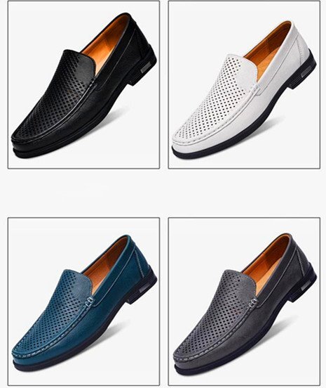 XX-2352/透かし彫り/茶/42# 新品 高品質 英国風 牛革 メンズ ハンドメイド 本革 ドライビングシューズ スリッポン ローファー 牛革_画像3