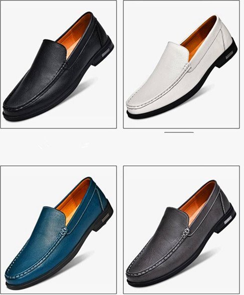 XX-2352/黒/42# 新品 高品質 英国風 牛革 メンズ ハンドメイド 本革 ドライビングシューズ スリッポン ローファー 牛革_画像3