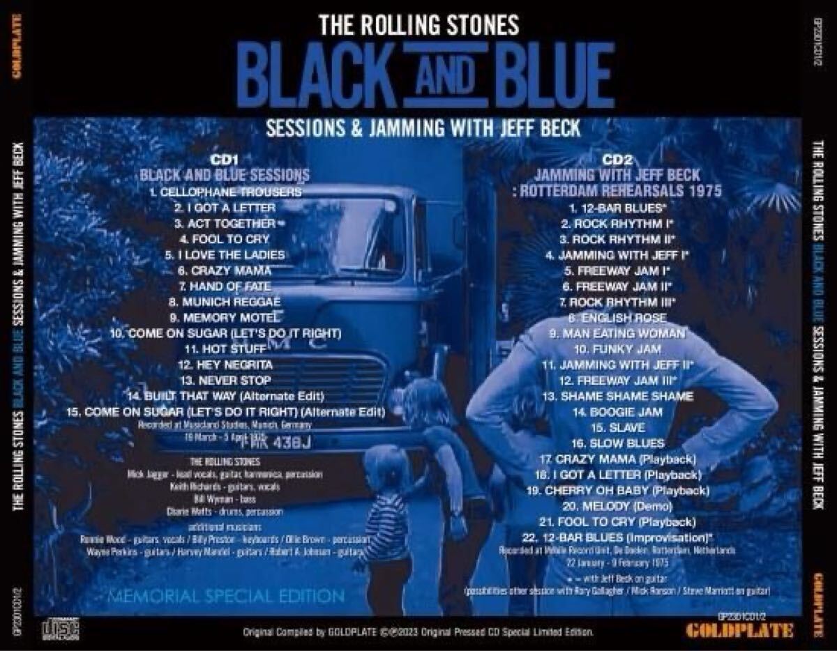 THE ROLLING STONES BLACK AND BLUE SESSIONS & JAMMING WITH JEFF BECK- MEMORIAL [新品輸入プレス2CD] GOLDPLATE _画像4