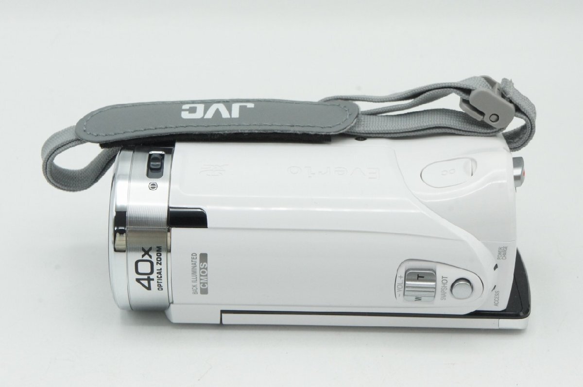 美品 JVC ケンウッド Everio GZ-E180 デジタルビデオカメラ ホワイト 元箱付 251117ae【アルプスカメラ】_画像3