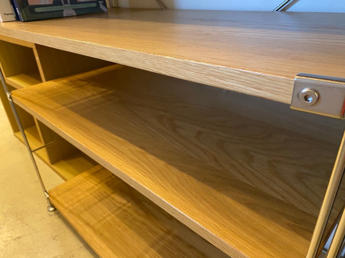 無印良品 MUJI ステンレスユニットシェルフ 棚板・扉付き収納付き フリーラック 収納棚 中古品_画像7