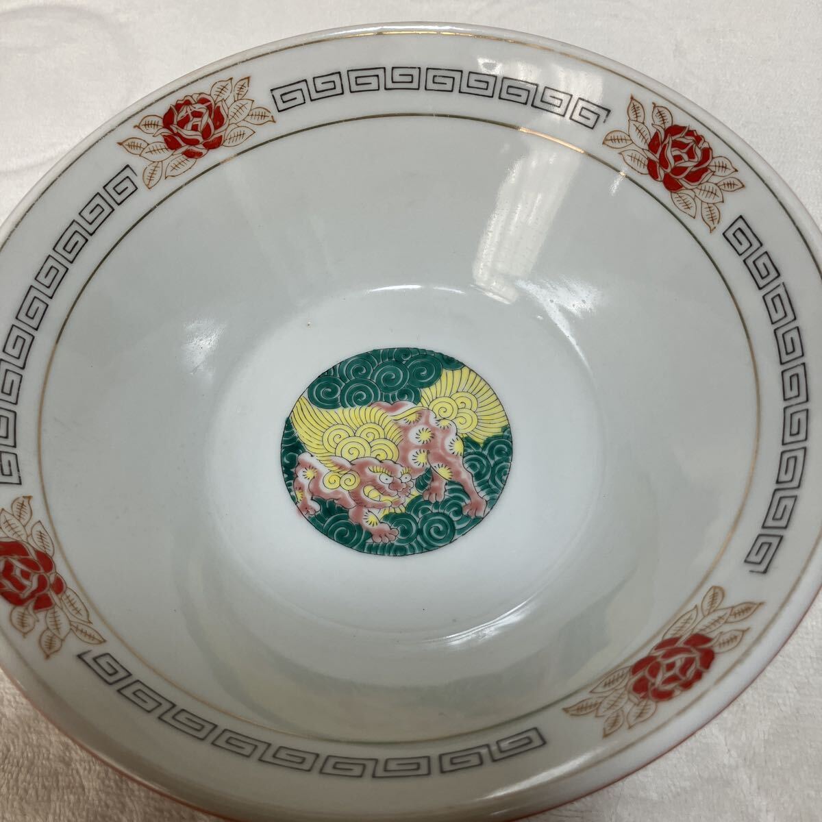 ラーメン鉢［大清乾隆年製］6個 ： 惣山陶園・レトロ・古道具 昭和レトロ 大清乾隆年製　当時物_画像4