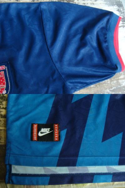 【状態難あり】アーセナルFC 1995-96 アウェイ ユニフォーム (M) Nike製_画像7