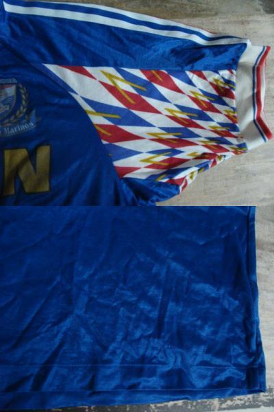 【使用感強め】vintage 横浜F・マリノス カップ戦用？ ユニフォーム (L) adidas製(デサント)　_画像8