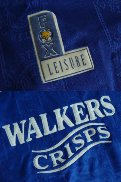 【状態難あり】vintage レスター・シティFC 1994-96 ホーム ユニホーム (サイズ不明) Fox Leisure社製　_画像5