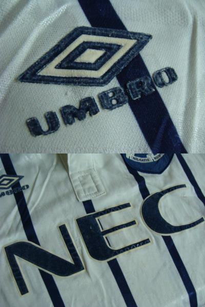 【状態難あり】vintage エヴァートンFC 1993-94 サード ユニフォーム (XL) Umbro製_画像5