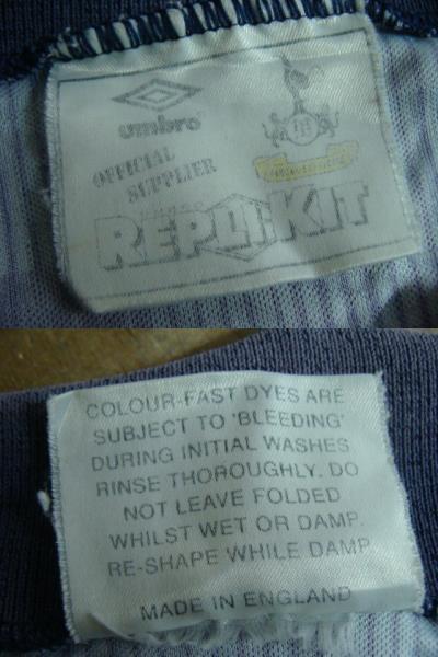 【状態難あり】vintage トッテナム・ホットスパーFC 1991-94 サード ユニフォーム (サイズ不明) Umbro製_画像10