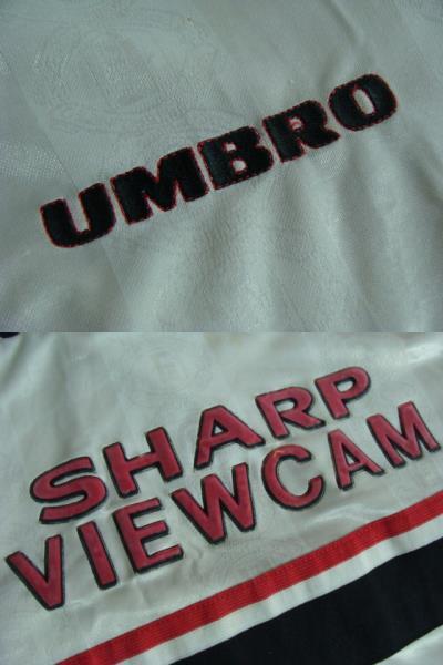 【状態難あり】vintage マンチェスター・ユナイテッド 1997-99 アウェイ ユニフォーム (XL) Umbro製_画像6