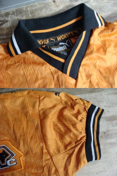 【サイズ注意・90s】vintage ウルヴァーハンプトン・ワンダラーズ ホーム ロビー・キーン ユニフォーム (26/28) Puma製　_画像8