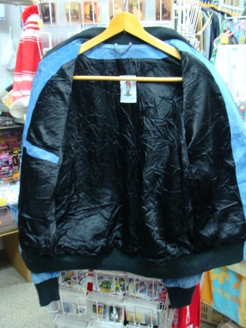 【状態難あり・カビ】90s マンチェスター・シティ ジップアップ スウェードジャンパー (M) _画像4