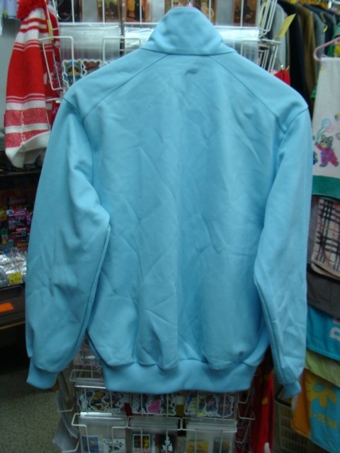 【90s】adidas アディダス ジャージトップ 水色 (L) デサント製 _画像3