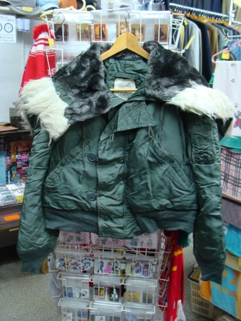 【80s 】ALPHA INDUSTRIES アルファ N-2B フライトジャケット セージグリーン (M)_画像2