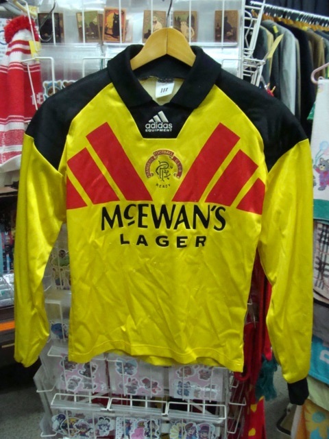 【サイズ注意・30/32】vintage グラスゴー・レンジャーズFC キーパージャージ (30/32) adidas製　_画像2