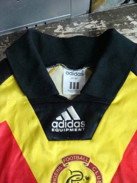 【サイズ注意・30/32】vintage グラスゴー・レンジャーズFC キーパージャージ (30/32) adidas製　_画像4