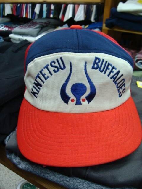 【当時物】近鉄バファローズ レプリカメッシュキャップ (S)【書き込みあり】80年代昭和レトロ_画像2