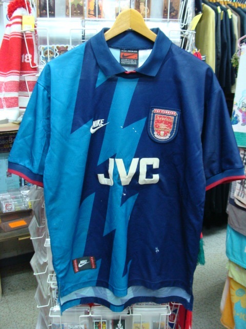 【状態難あり】アーセナルFC 1995-96 アウェイ ユニフォーム (M) Nike製_画像2
