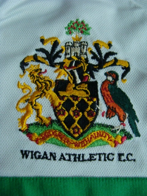 【汚れあり】vintage ウィガン・アスレティックFC ユニフォーム (sizeО) adidas製_画像7