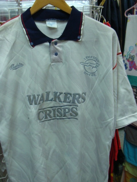 【状態難あり】vintage レスター・シティFC 1990-92 アウェイ ユニフォーム (42) Bukta製_画像1