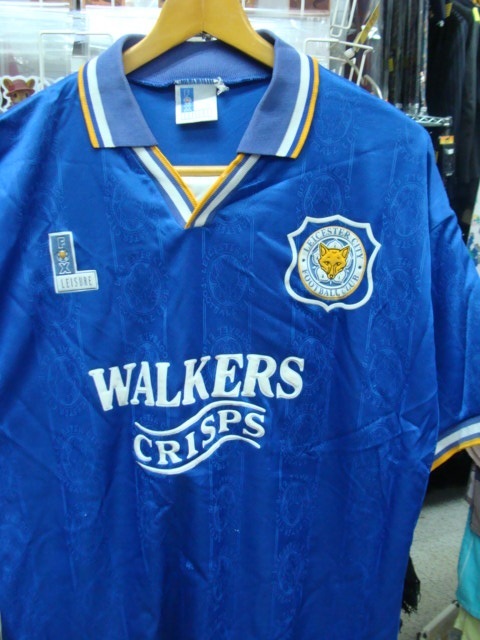 【状態難あり】vintage レスター・シティFC 1994-96 ホーム ユニホーム (サイズ不明) Fox Leisure社製　_画像1