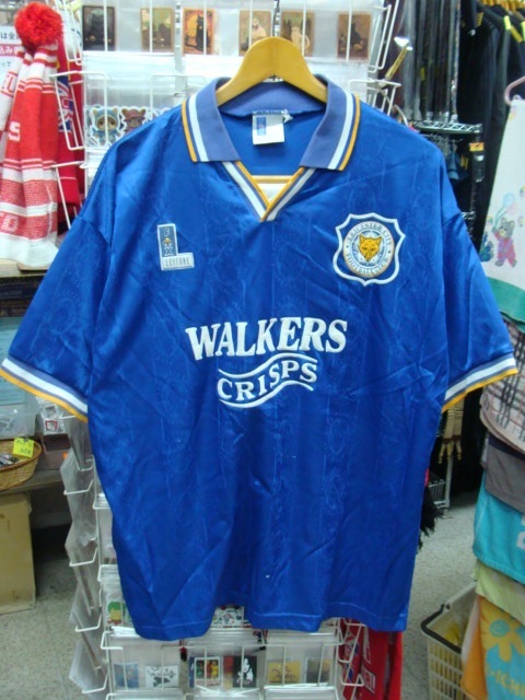 【状態難あり】vintage レスター・シティFC 1994-96 ホーム ユニホーム (サイズ不明) Fox Leisure社製　_画像2