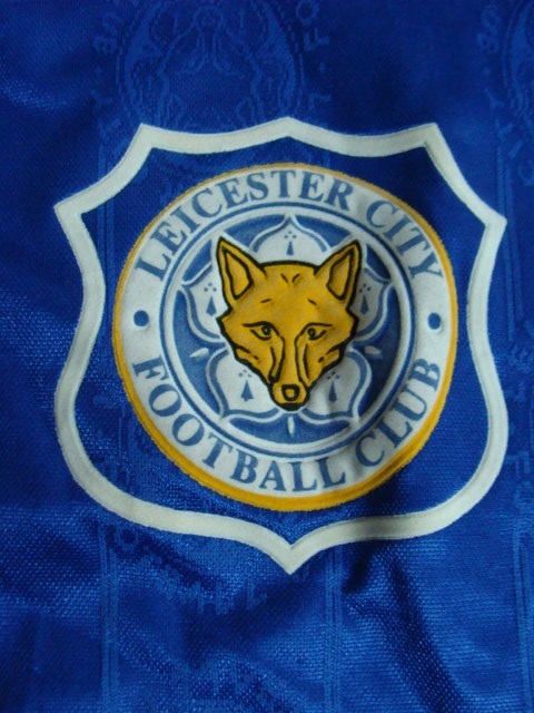 【状態難あり】vintage レスター・シティFC 1994-96 ホーム ユニホーム (サイズ不明) Fox Leisure社製　_画像6
