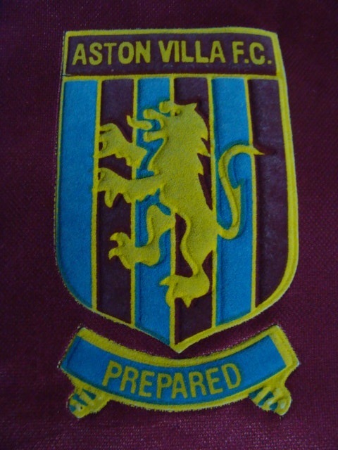 【状態難あり】vintage アストン・ヴィラFC 1993-95 アウェイ ユニホーム (L) asics製_画像6