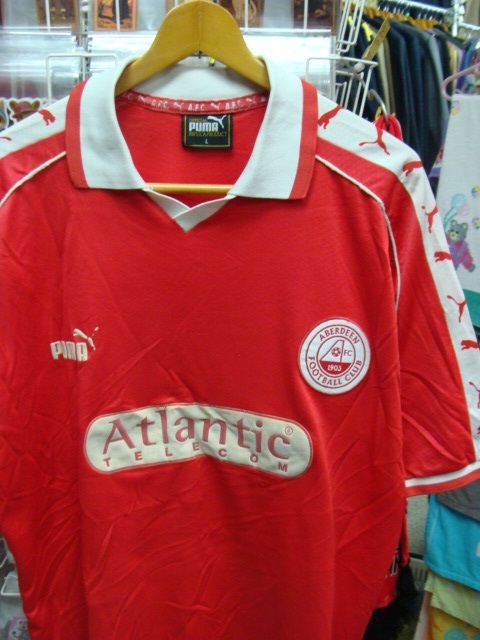 【使用感強め】vintage スコットランドリーグ アバディーンFC ユニフォーム (L) PUMA製_画像1