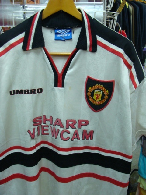 【状態難あり】vintage マンチェスター・ユナイテッド 1997-99 アウェイ ユニフォーム (XL) Umbro製_画像1