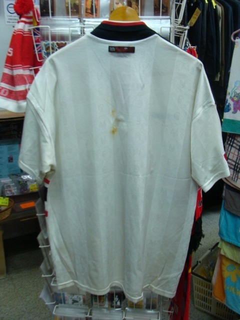 【状態難あり】vintage マンチェスター・ユナイテッド 1997-99 アウェイ ユニフォーム (XL) Umbro製_画像3