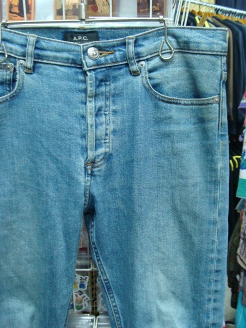【汚れあり】A.P.C. アーペーセー ボタンフライ デニムパンツ W29_画像1