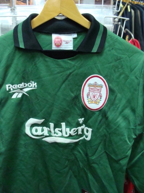 【サイズ注意・子供用】vintage リヴァプールFC キーパージャージ (26/28) Reebok製_画像1