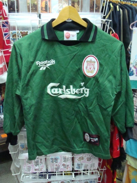 【サイズ注意・子供用】vintage リヴァプールFC キーパージャージ (26/28) Reebok製_画像2