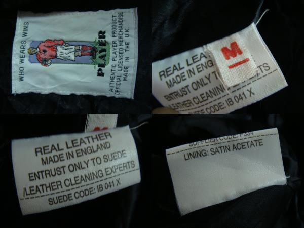 【状態難あり・カビ】90s マンチェスター・シティ ジップアップ スウェードジャンパー (M) _画像10