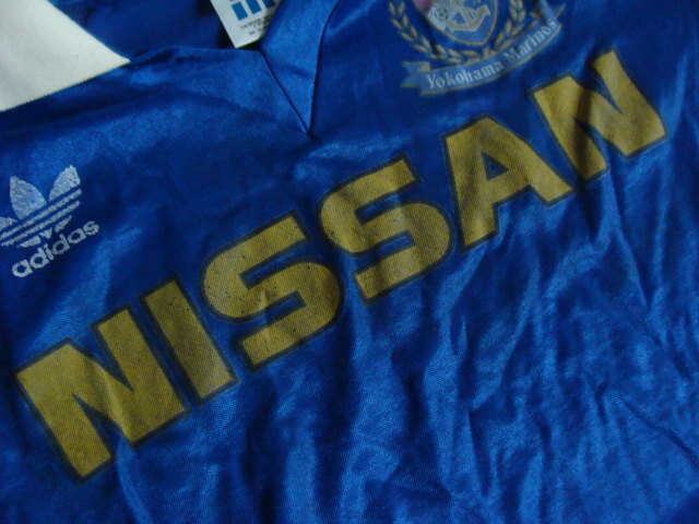 【使用感強め】vintage 横浜F・マリノス カップ戦用？ ユニフォーム (L) adidas製(デサント)　_画像6