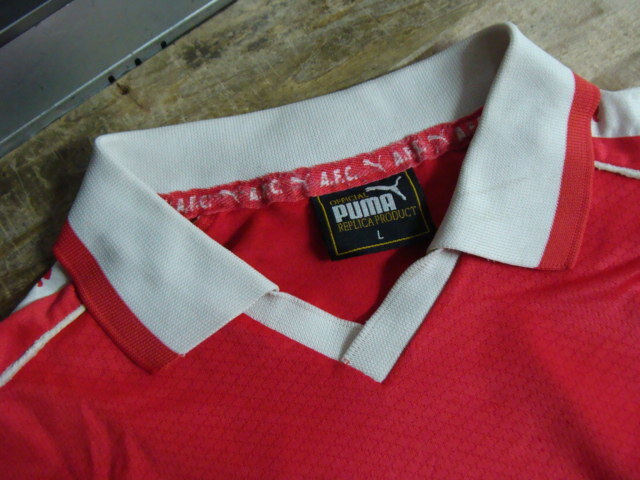 【使用感強め】vintage スコットランドリーグ アバディーンFC ユニフォーム (L) PUMA製_画像4