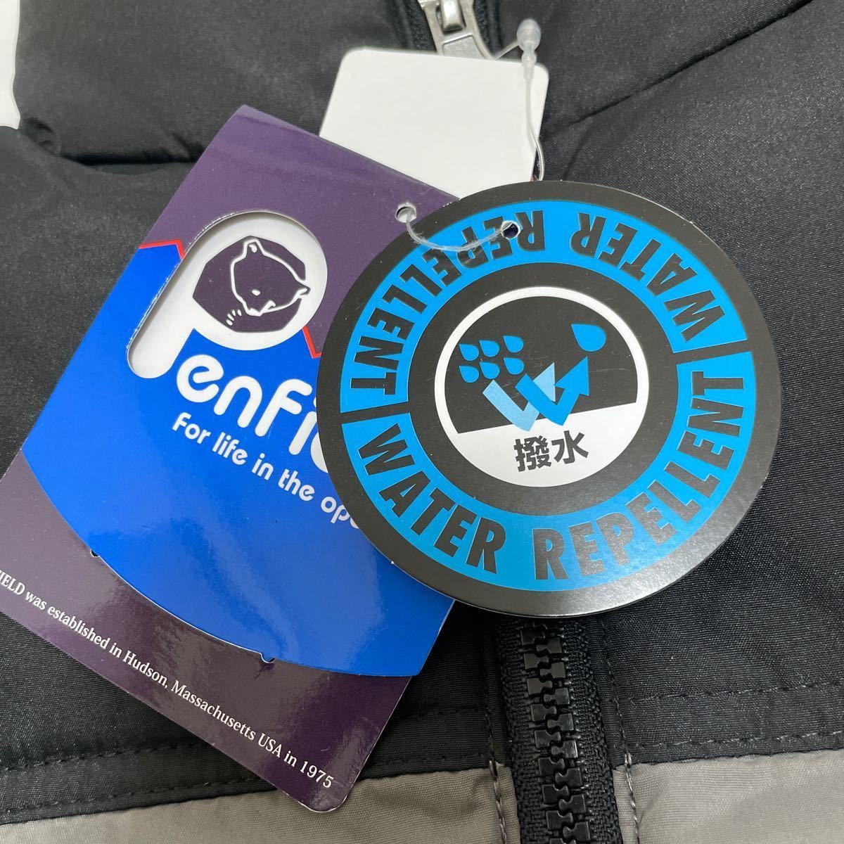 新品■PENFIELD ペンフィールド キッズ ジャケット 130 チャコール グレー 撥水 胸元ロゴ_画像6