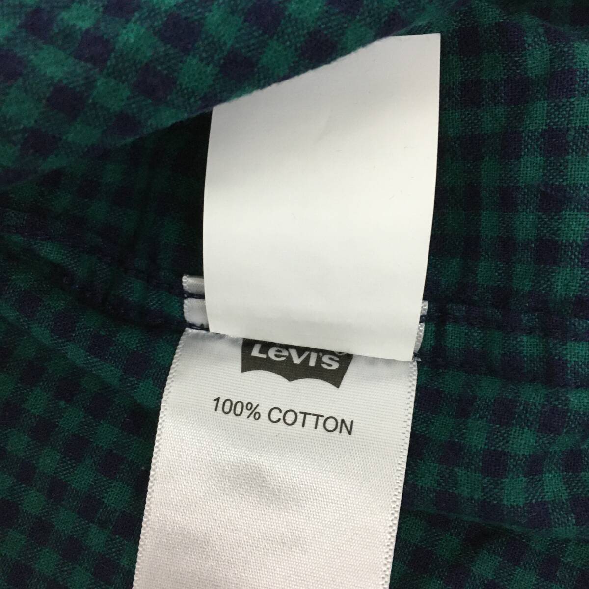 新品■Levis リーバイス レディース 長袖チェックシャツ M グリーン カジュアル_画像5