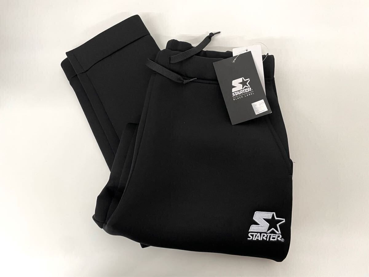 新品■STARTER メンズ 楽ちん パンツ L ブラック 黒パンツ _画像1