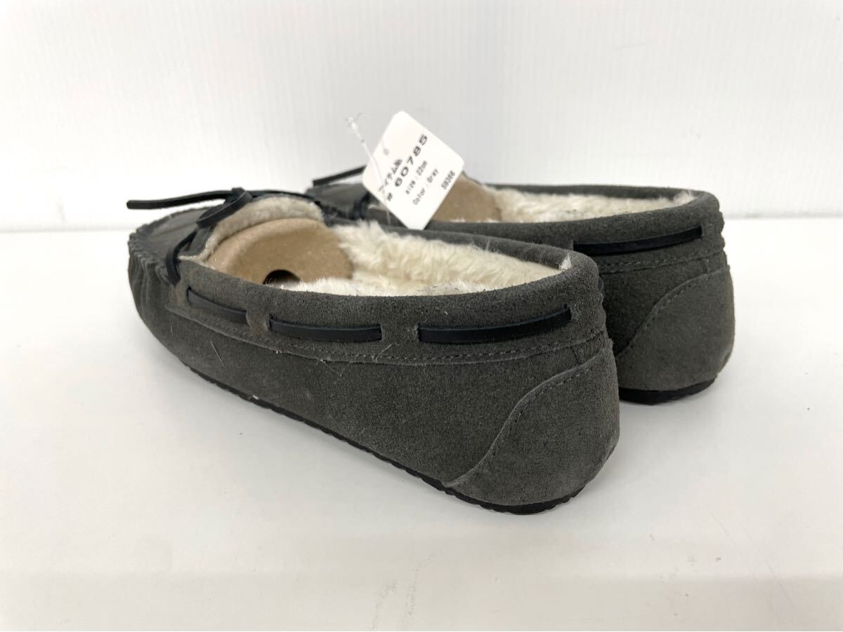 MINNETONKA ミネトンカ レディース モカシン スリッポン 22cm グレー_画像3