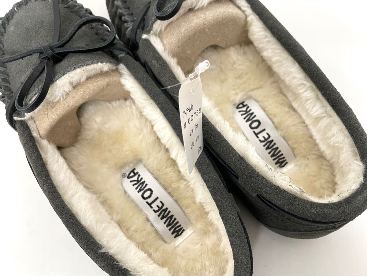MINNETONKA ミネトンカ レディース モカシン スリッポン 22cm グレー_画像4