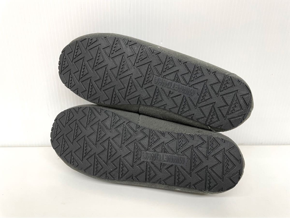 MINNETONKA ミネトンカ レディース モカシン スリッポン 22cm グレー_画像5