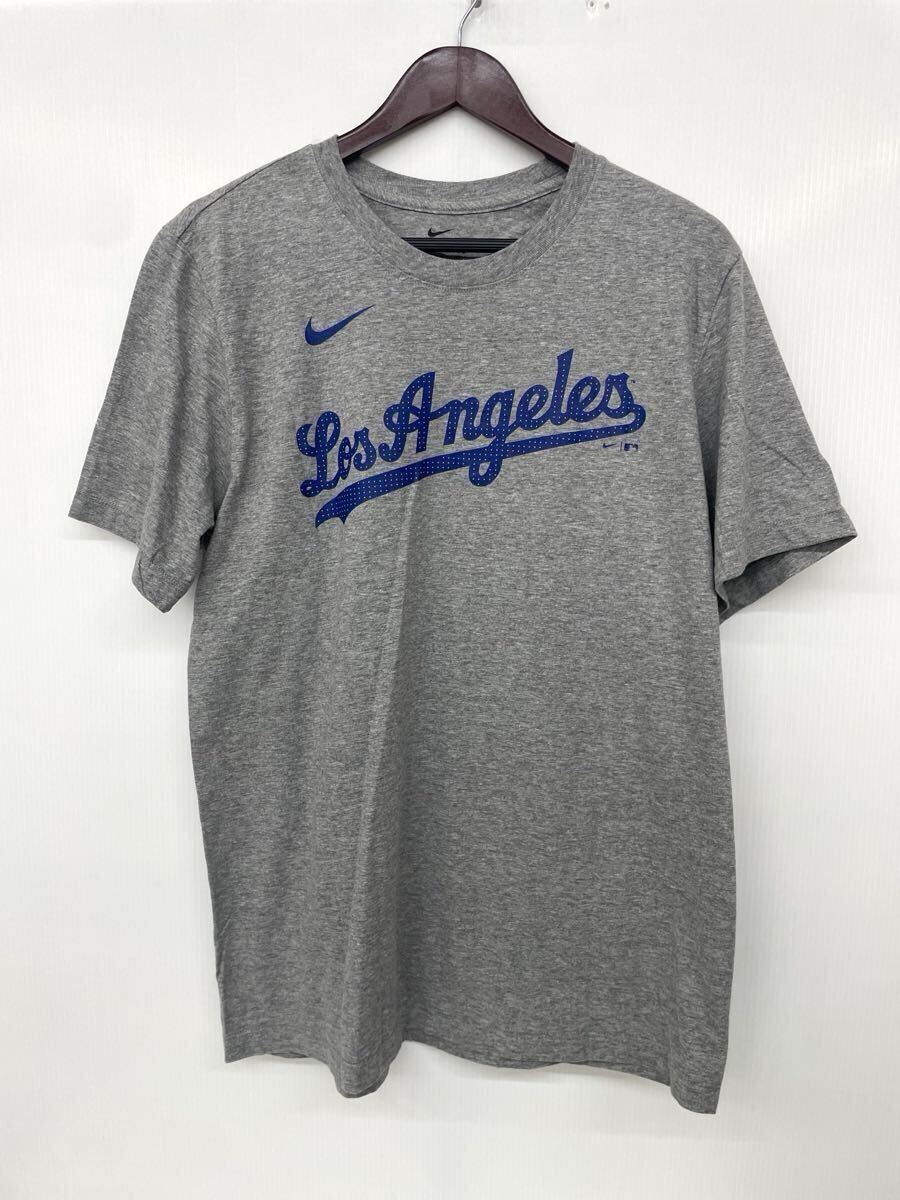 新品■NIKE ナイキ メンズ 半袖シャツ ドジャース 大谷 Tシャツ L グレー OHTANI_画像2