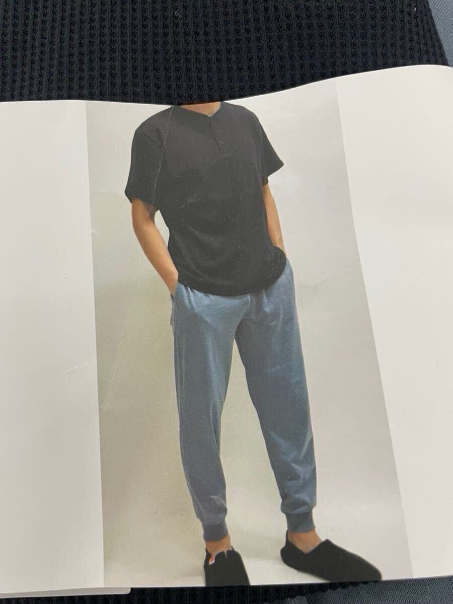 未使用■Hanes ヘインズ メンズ ルームウェア 上下セット L 半袖シャツ ワッフル _画像8